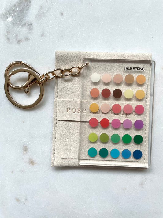 True Spring Color Analysis Keychain