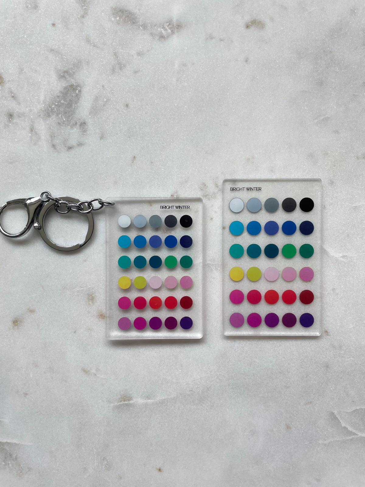 Bright Winter Color Analysis Wallet Card