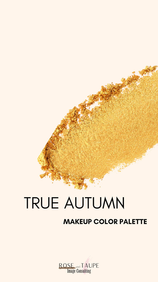 True Autumn Makeup Color Palette