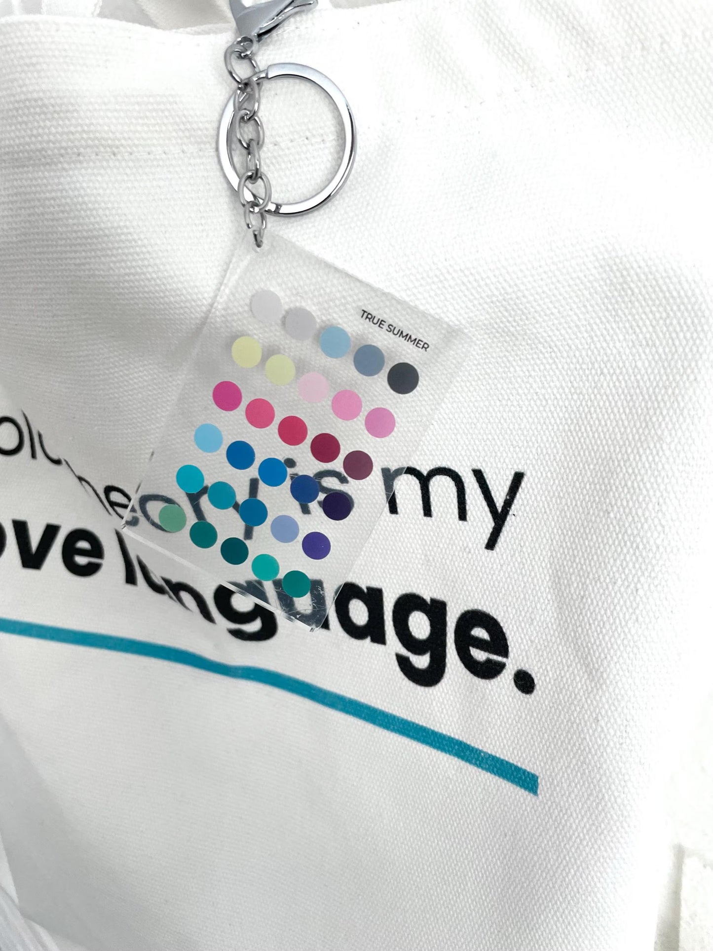 True Summer Color Analysis Keychain