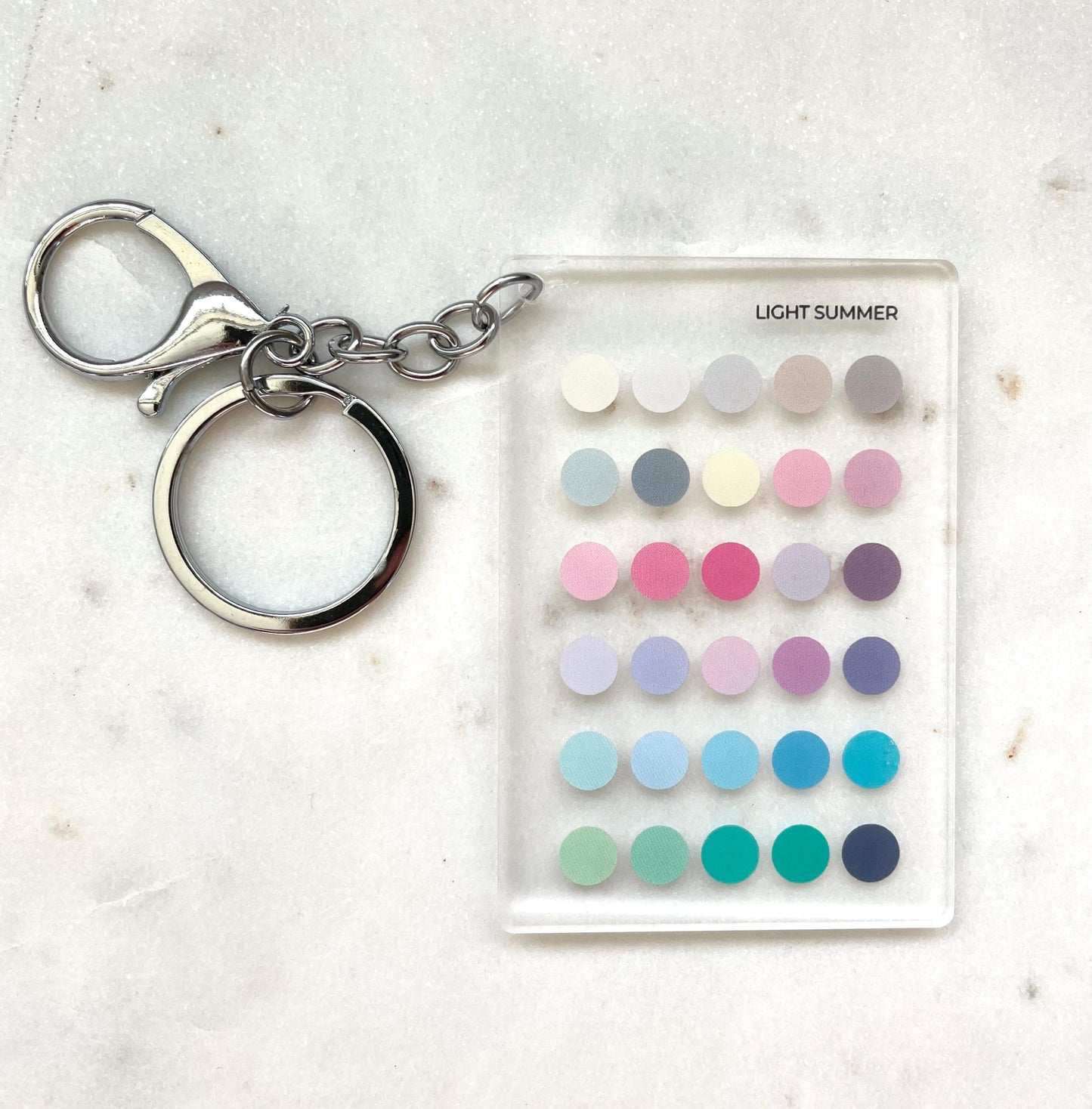 Light Summer Color Analysis Keychain