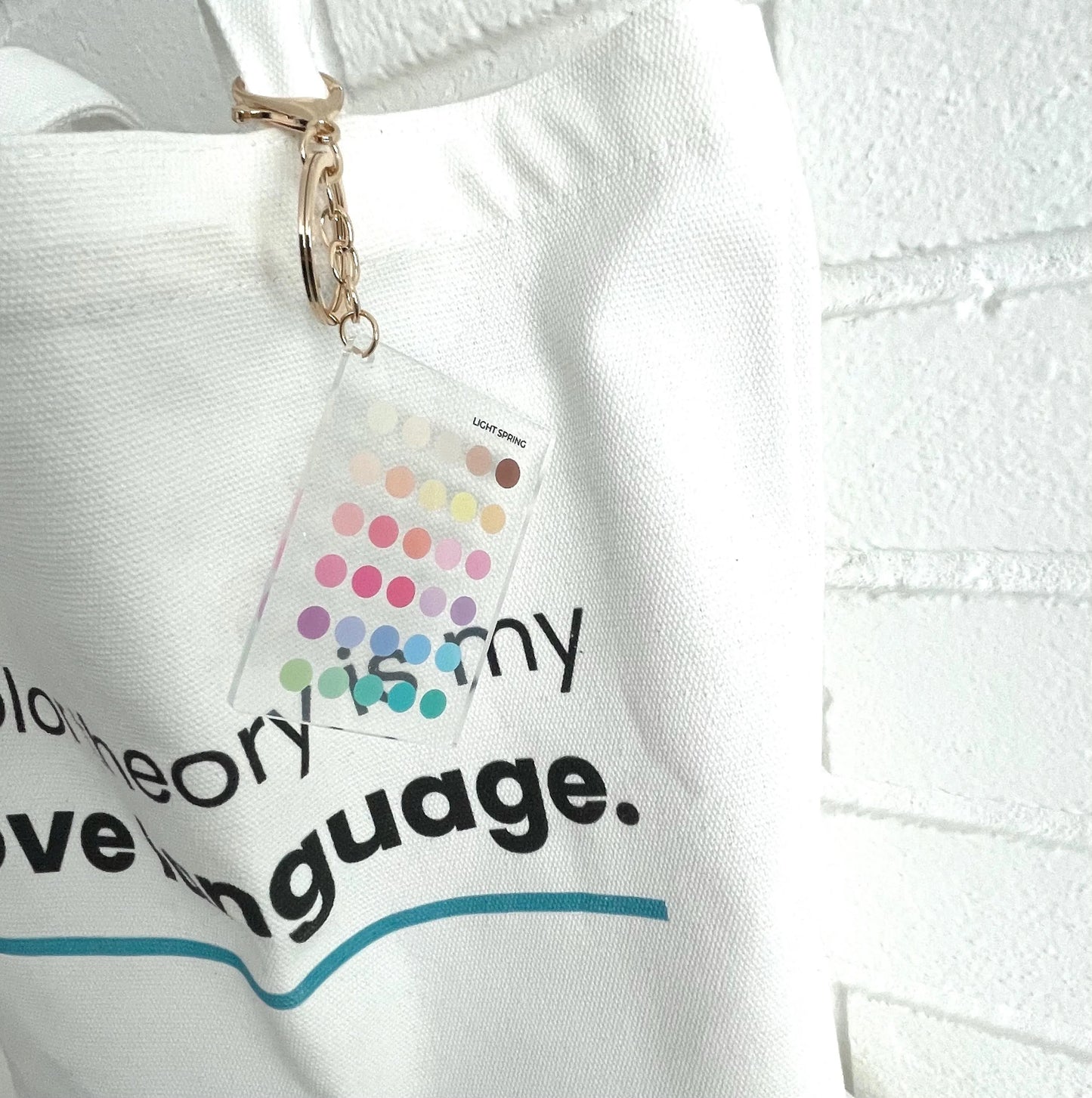 Light Spring Color Analysis Keychain