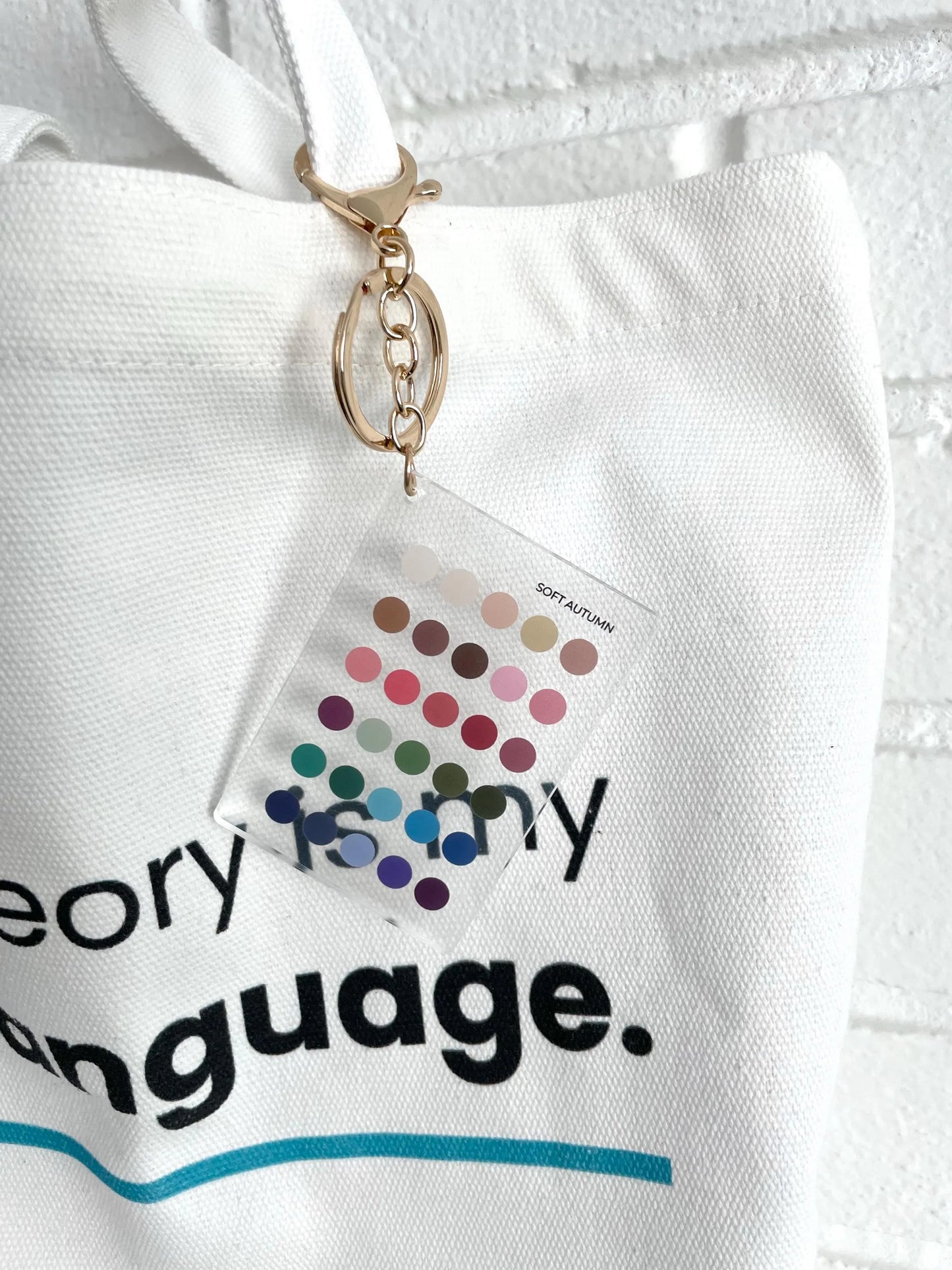 Soft Autumn Color Analysis Keychain