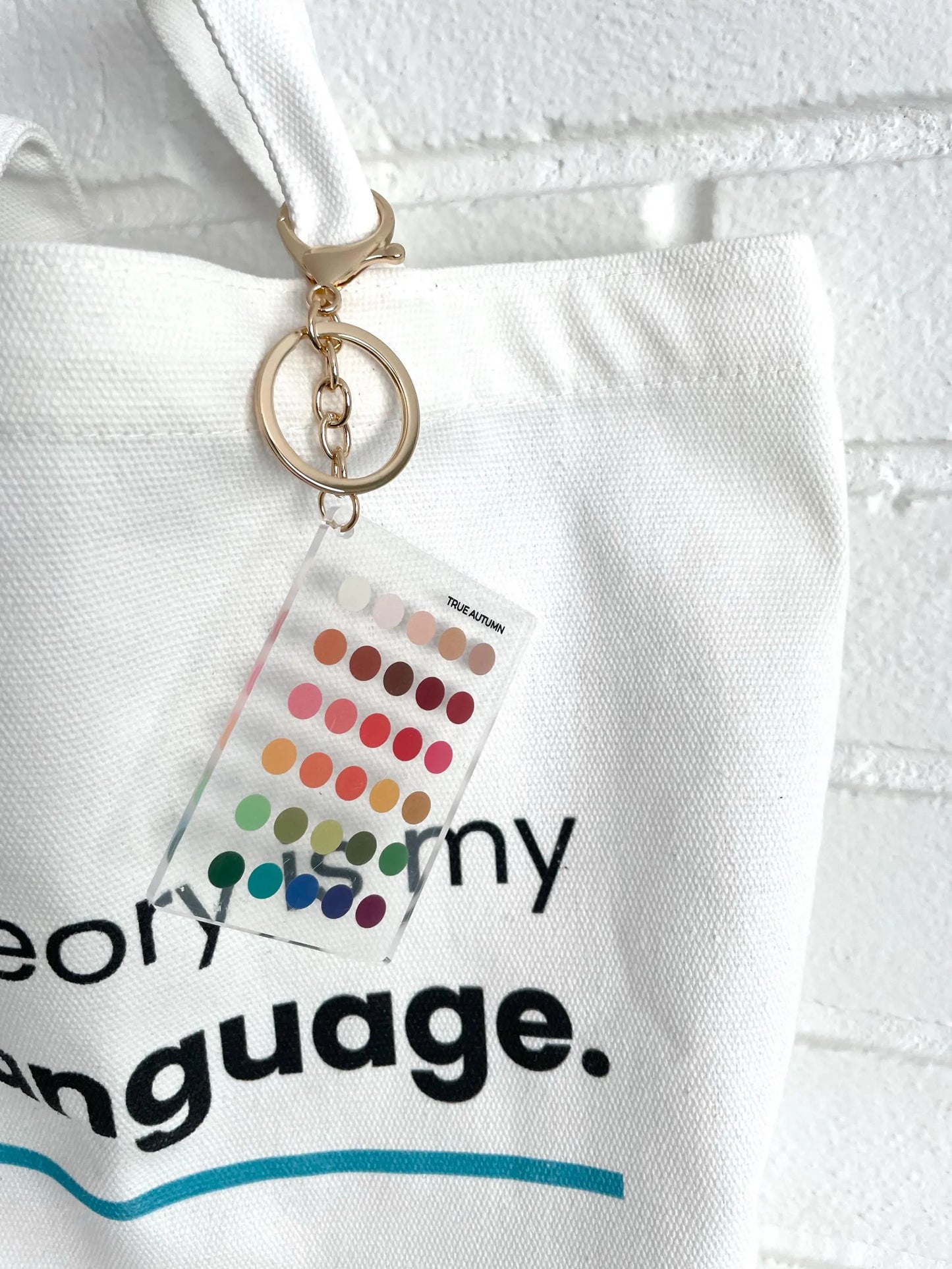 True Autumn Color Analysis Keychain