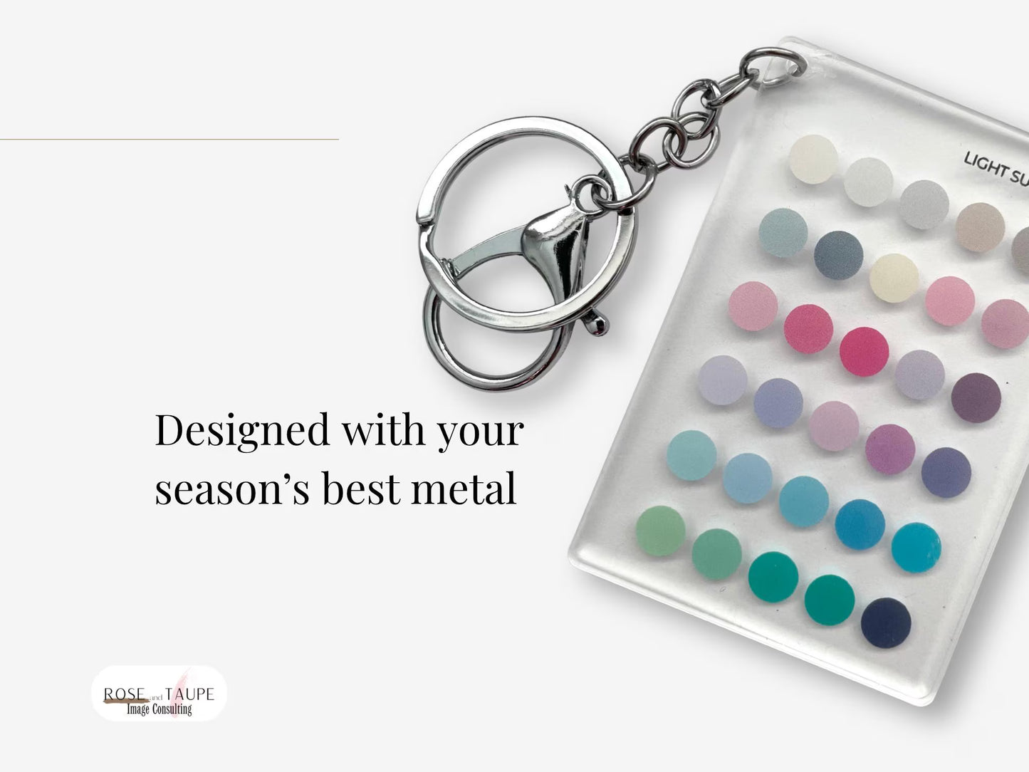 Light Summer Color Analysis Keychain