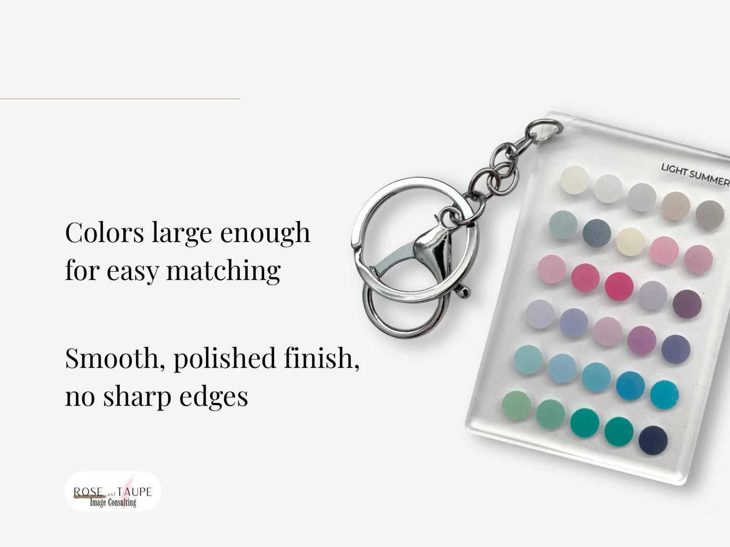 Light Summer Color Analysis Keychain
