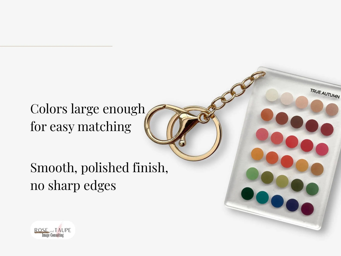 True Autumn Color Analysis Keychain