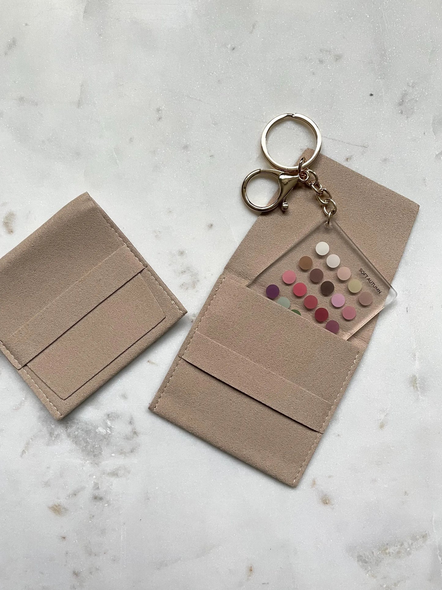 Soft Autumn Color Analysis Keychain