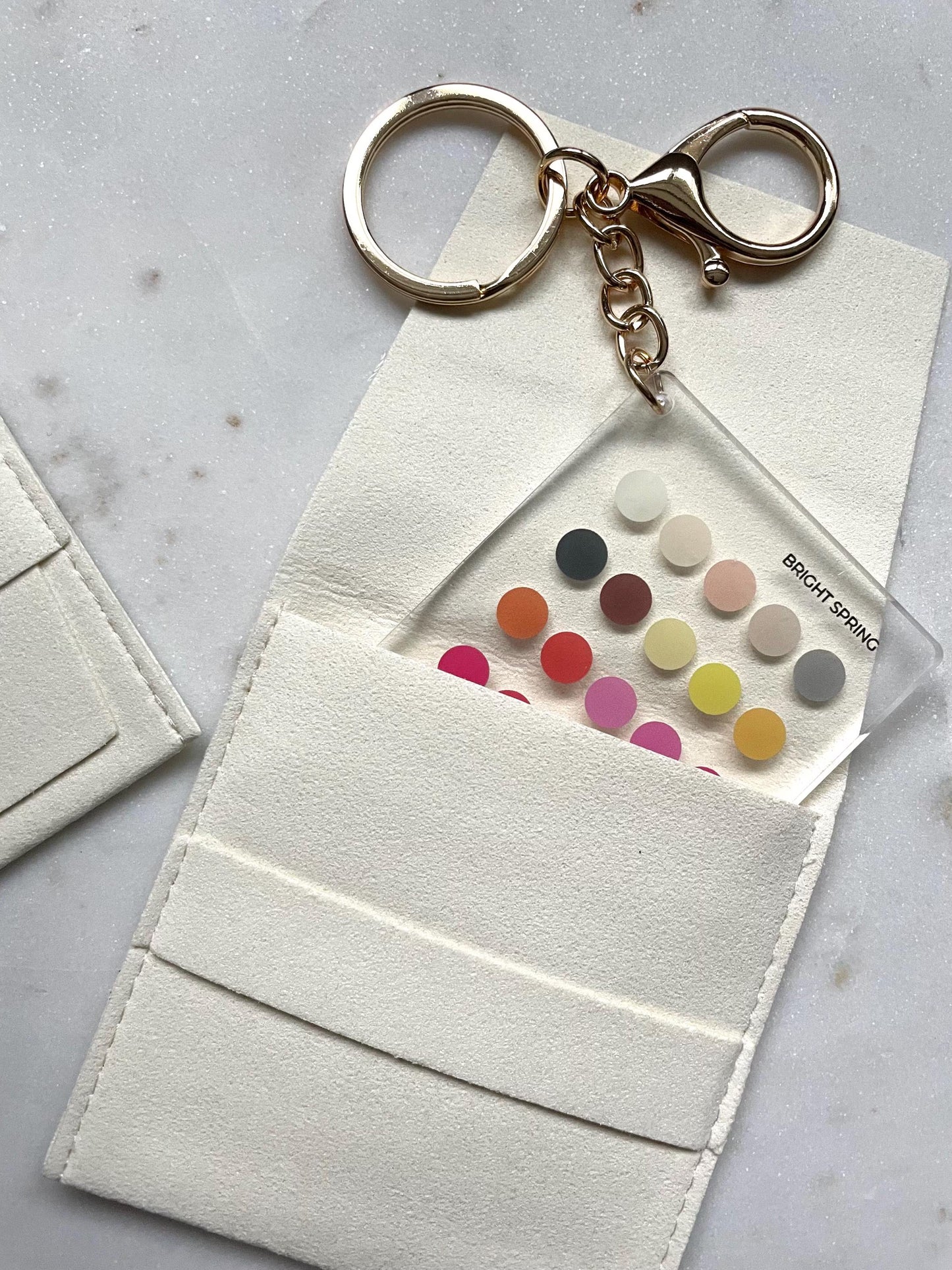 Bright Spring Color Analysis Keychain