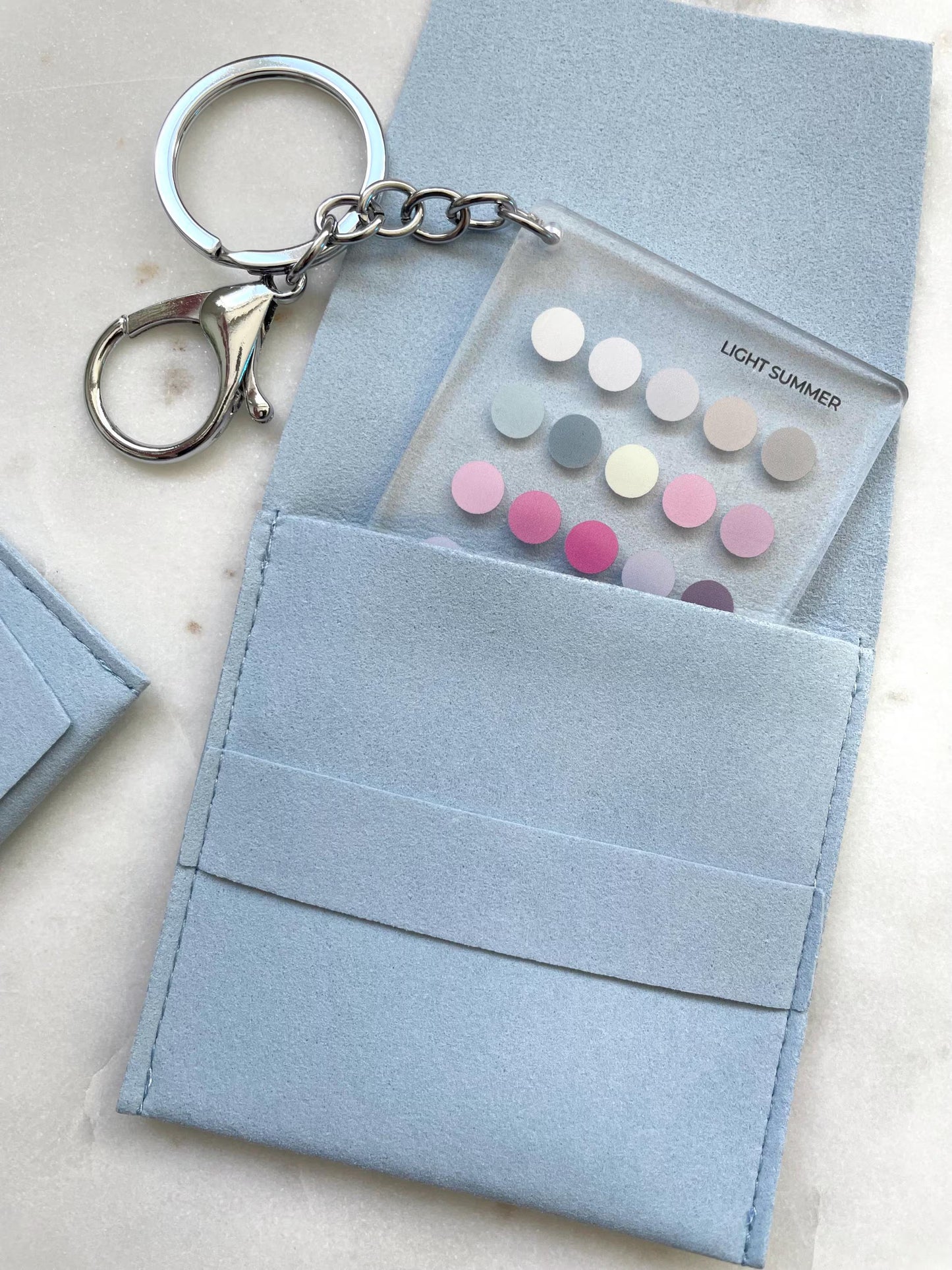 Light Summer Color Analysis Keychain