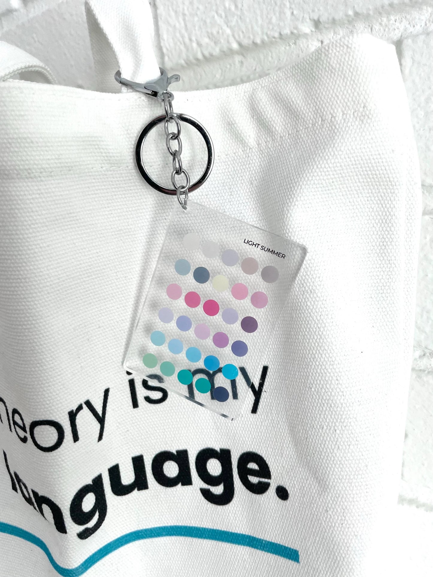 Light Summer Color Analysis Keychain