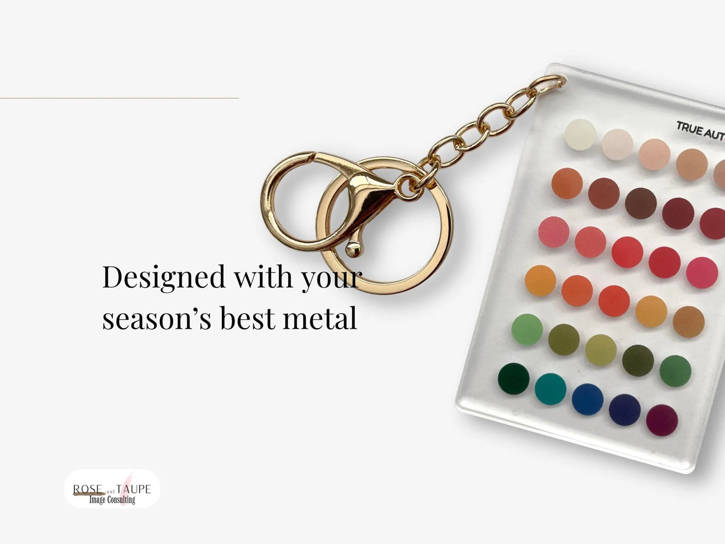 True Autumn Color Analysis Keychain