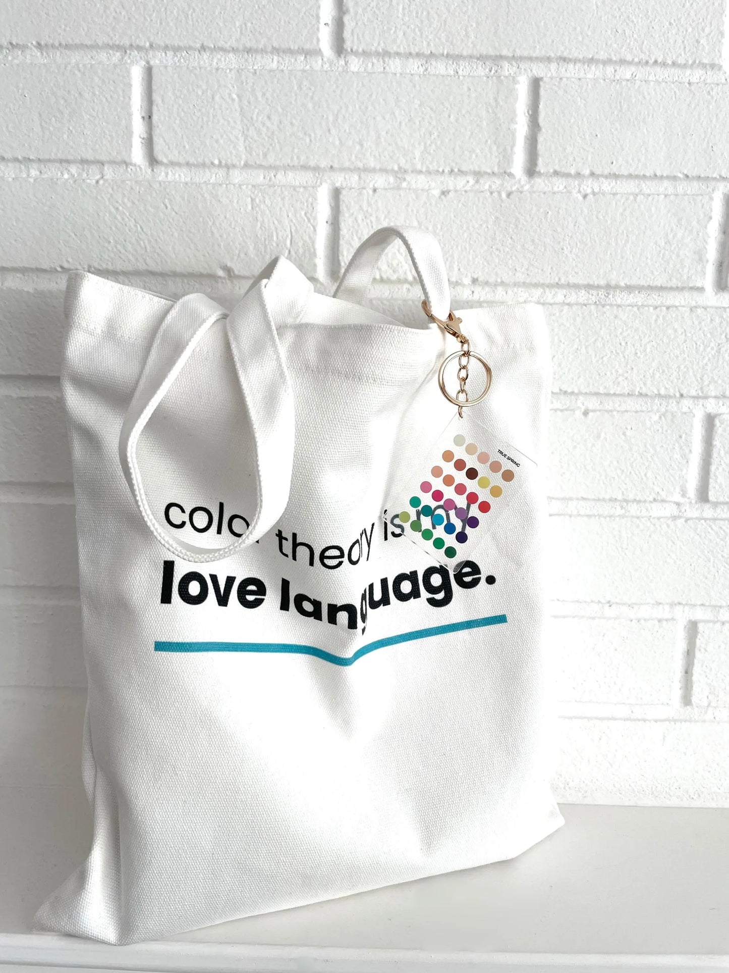 Light Spring Color Analysis Keychain