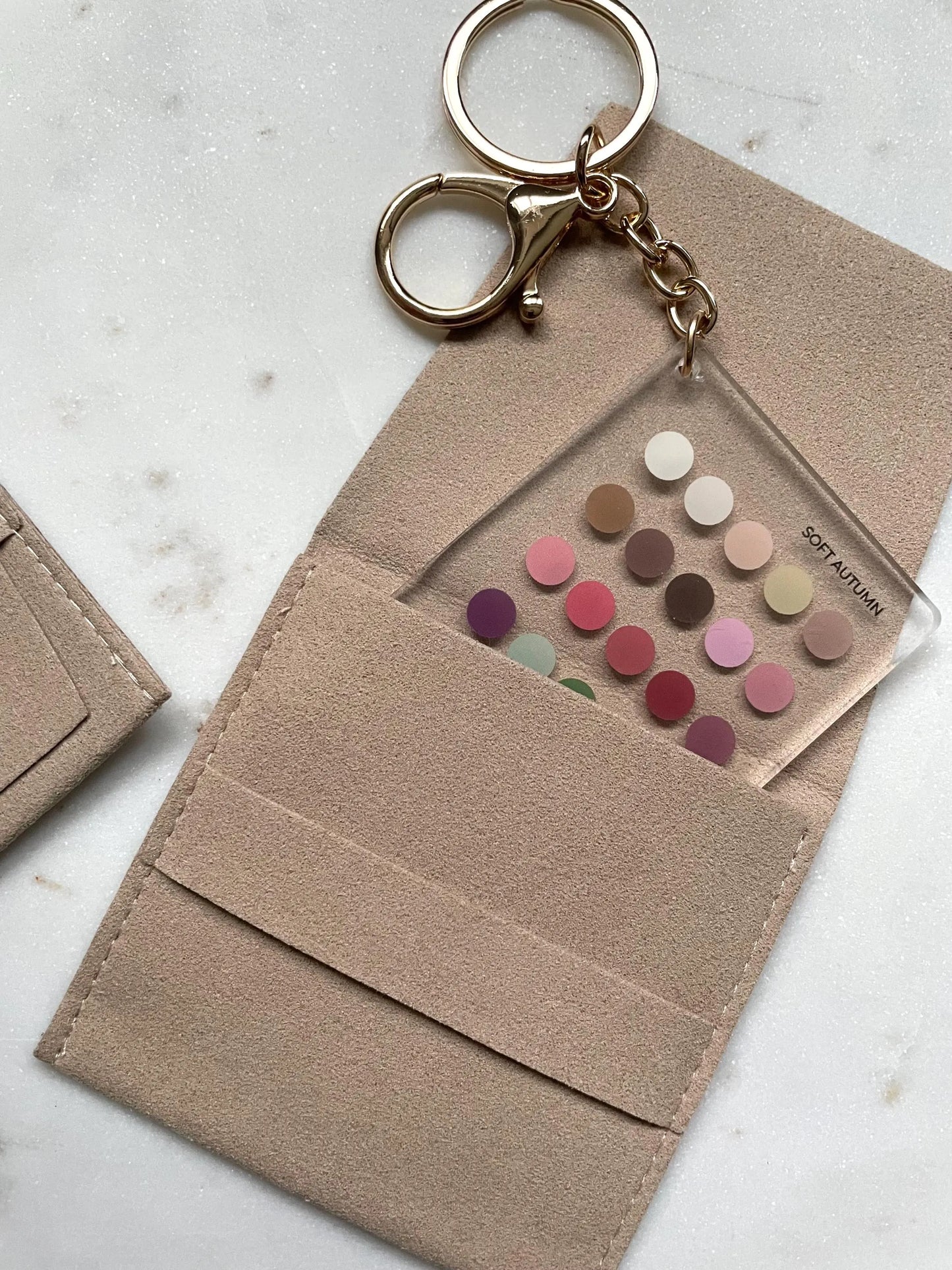 Soft Autumn Color Analysis Keychain