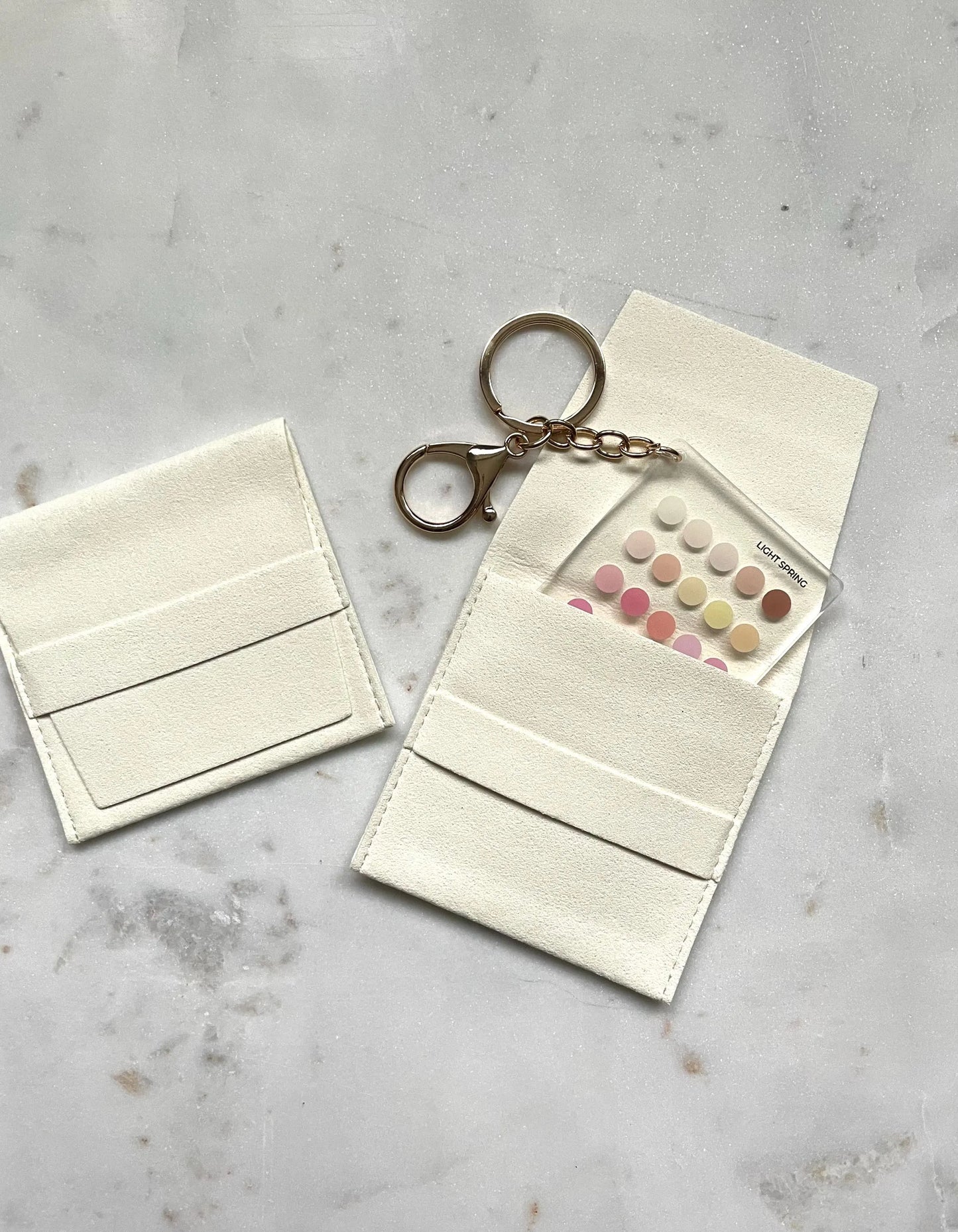 Light Spring Color Analysis Keychain
