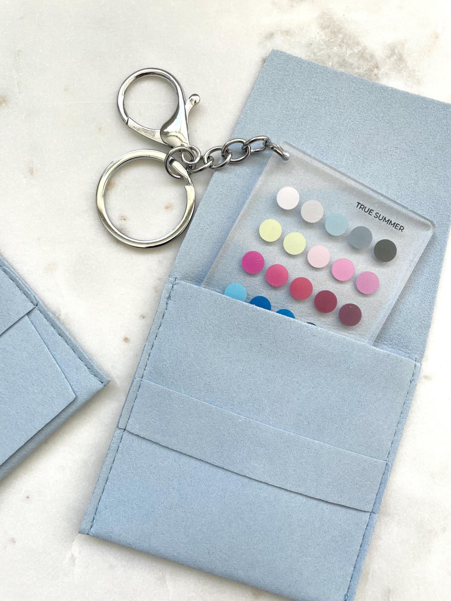 True Summer Color Analysis Keychain