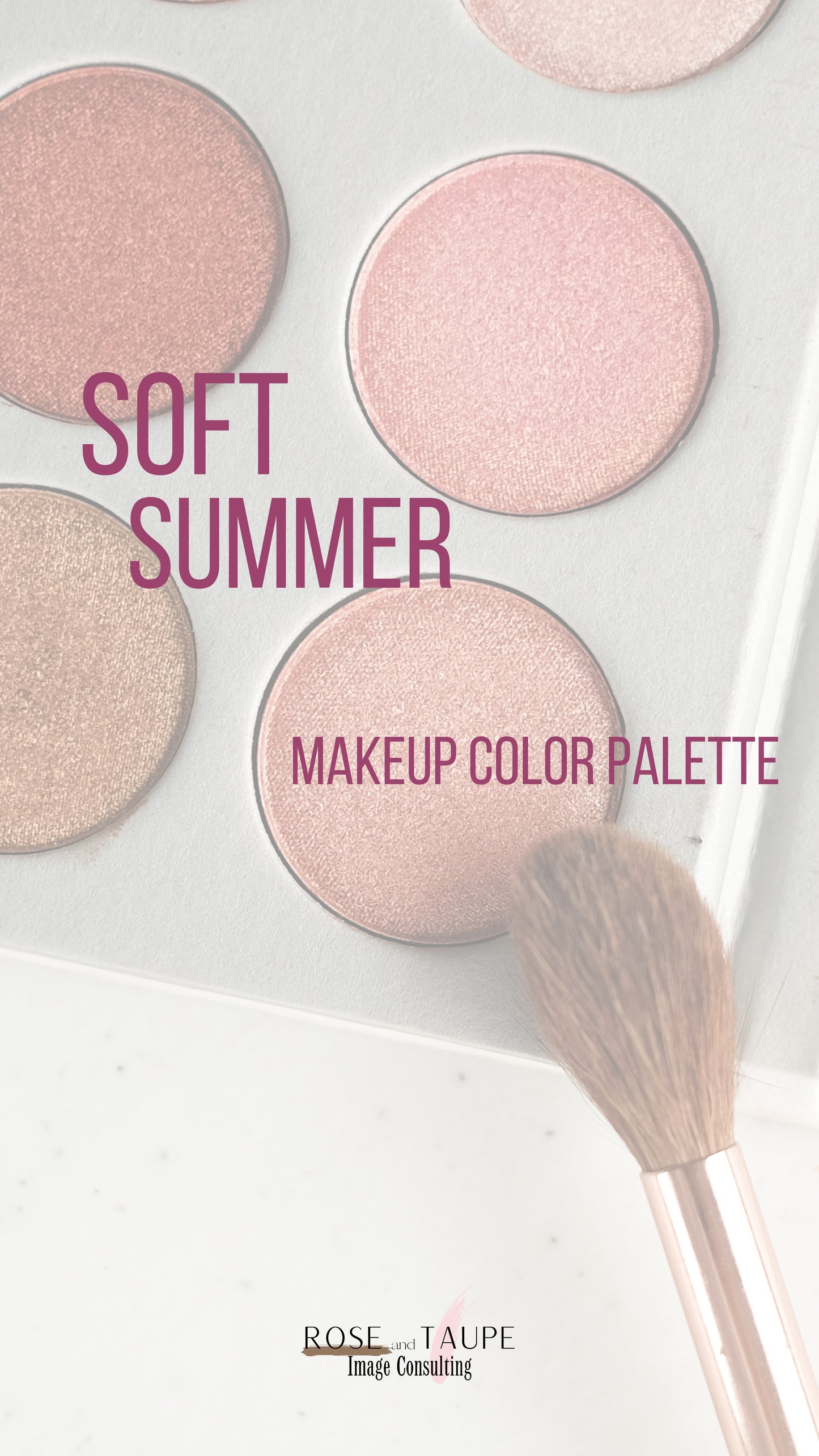 Soft Summer Makeup Color Palette